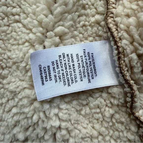 Caslon Faux Shearling Suede Vest - Picture 3 of 5